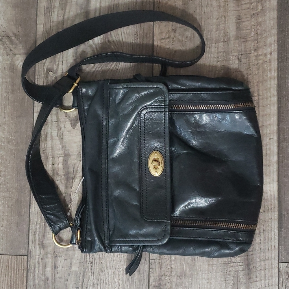 Fossil Cow hide leather crossbody bag